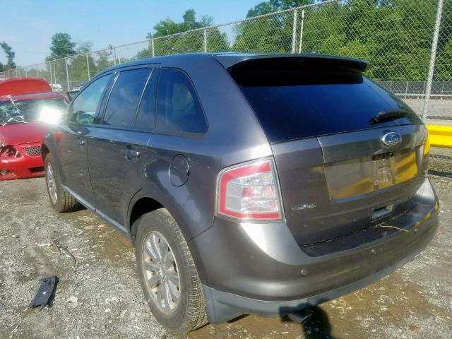 2FMDK4JC4ABB40365 - 2010 FORD EDGE SEL GRAY photo 3