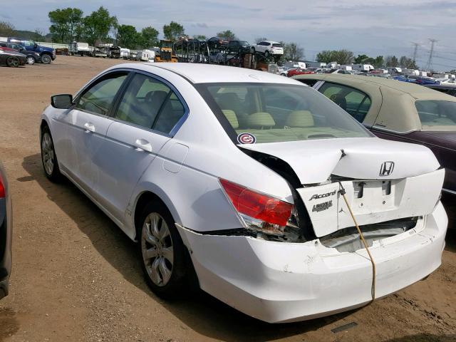 1HGCP26869A040450 - 2009 HONDA ACCORD EXL WHITE photo 3