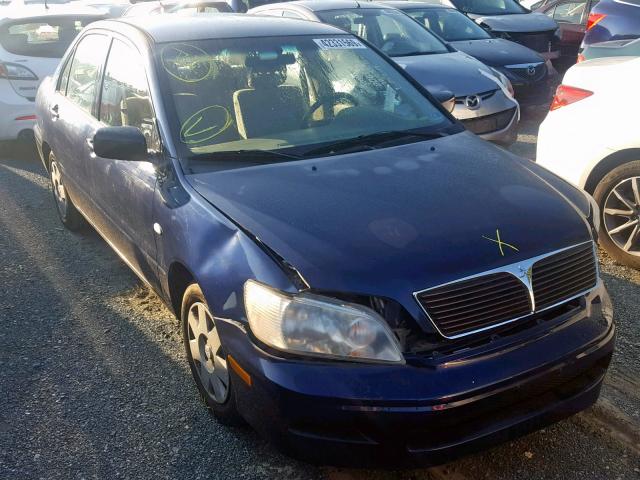 JA3AJ26E72U006971 - 2002 MITSUBISHI LANCER ES BLUE photo 1