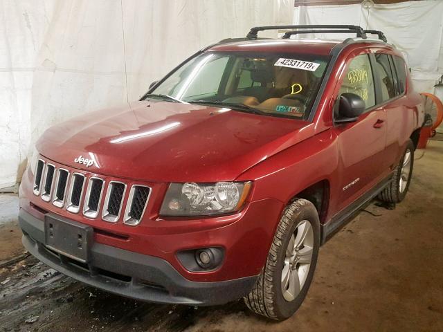 1C4NJDBB9GD556836 - 2016 JEEP COMPASS SP RED photo 2