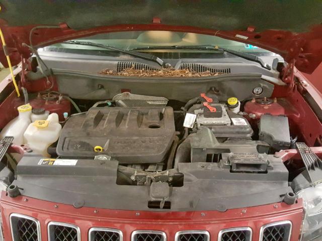 1C4NJDBB9GD556836 - 2016 JEEP COMPASS SP RED photo 7