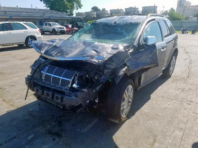 2LMDJ6JC9ABJ12290 - 2010 LINCOLN MKX GRAY photo 2