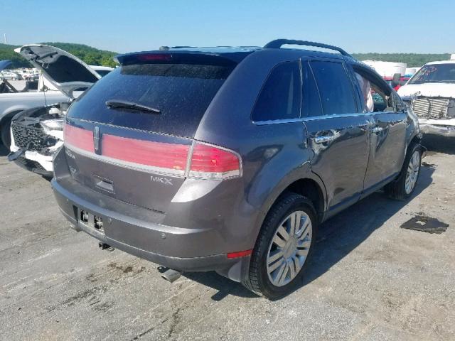 2LMDJ6JC9ABJ12290 - 2010 LINCOLN MKX GRAY photo 4