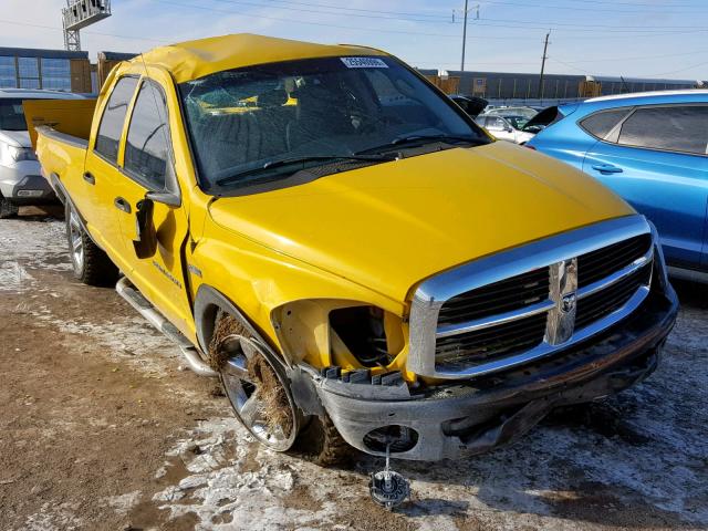 1D7HU18207S266478 - 2007 DODGE RAM 1500 S YELLOW photo 1