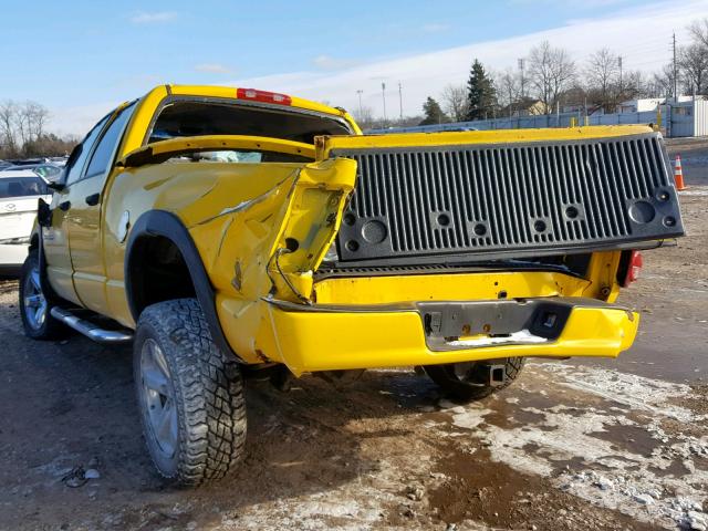 1D7HU18207S266478 - 2007 DODGE RAM 1500 S YELLOW photo 3