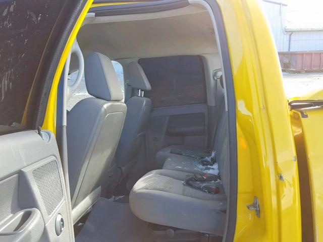 1D7HU18207S266478 - 2007 DODGE RAM 1500 S YELLOW photo 6