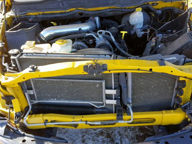 1D7HU18207S266478 - 2007 DODGE RAM 1500 S YELLOW photo 7