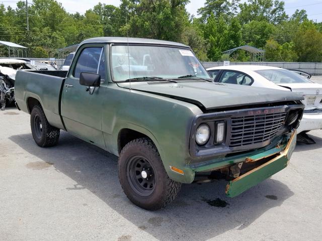 D14BE7S059558 - 1977 DODGE DAKOTA GREEN photo 1