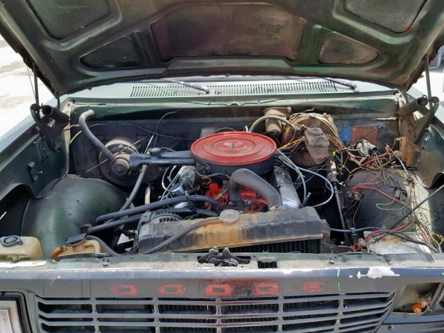 D14BE7S059558 - 1977 DODGE DAKOTA GREEN photo 7