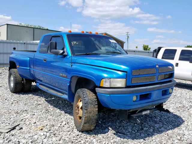 1B7MF3361WJ209185 - 1998 DODGE RAM 3500 BLUE photo 1