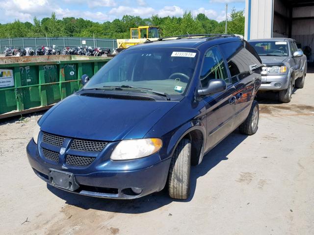 1B8GP45351B187080 - 2001 DODGE CARAVAN SP BLUE photo 2