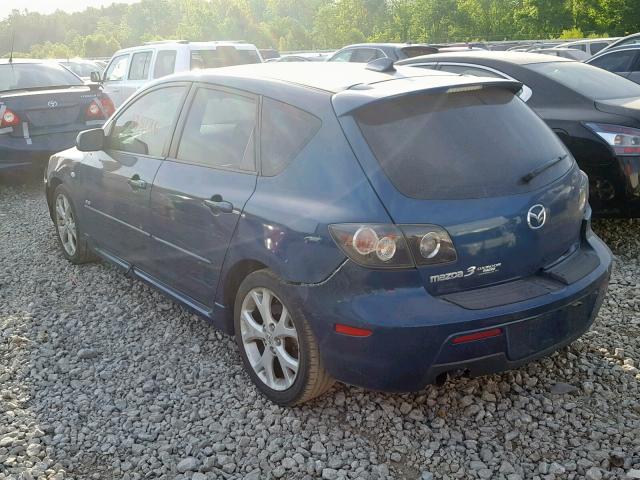 JM1BK143471660169 - 2007 MAZDA 3 HATCHBAC BLUE photo 3