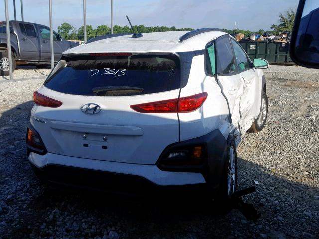 KM8K22AA0KU237780 - 2019 HYUNDAI KONA SEL WHITE photo 4