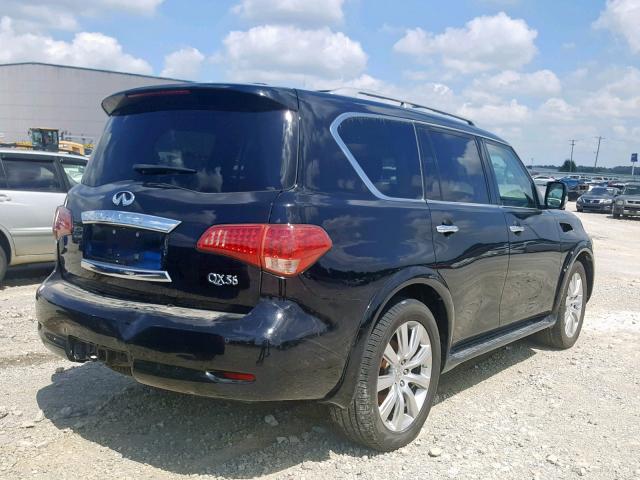 JN8AZ2NE7B9004334 - 2011 INFINITI QX56 BLACK photo 4