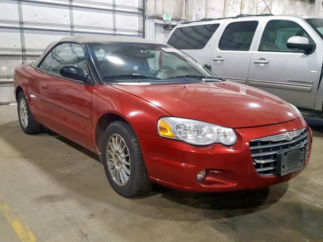 1C3EL55R66N109659 - 2006 CHRYSLER SEBRING TO BURGUNDY photo 1