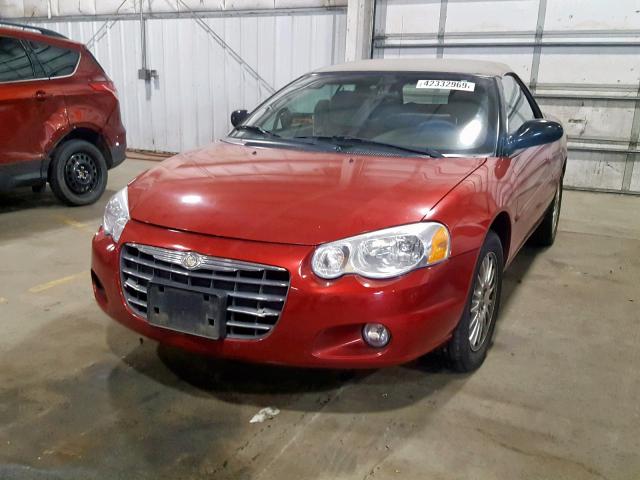 1C3EL55R66N109659 - 2006 CHRYSLER SEBRING TO BURGUNDY photo 9