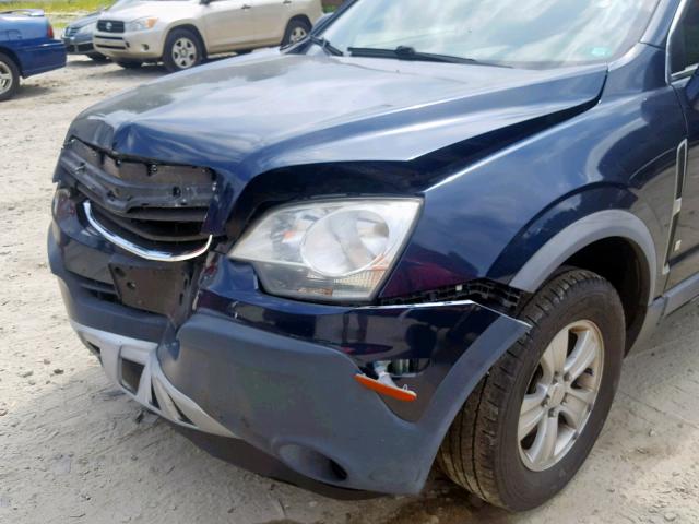 3GSDL43N78S610199 - 2008 SATURN VUE XE BLUE photo 9