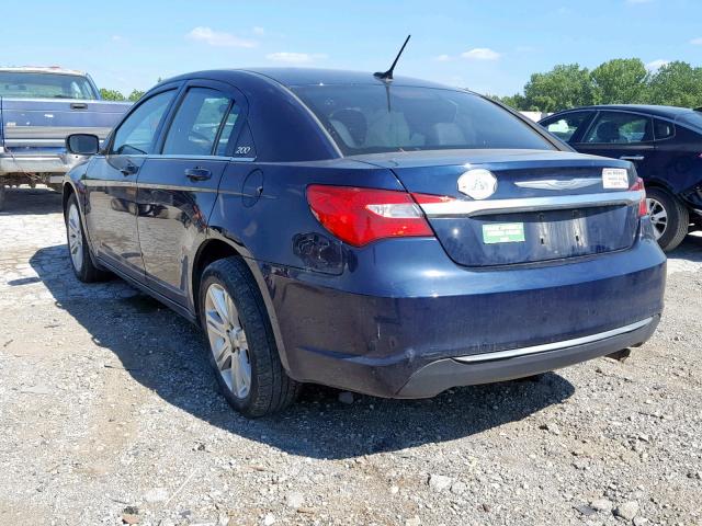 1C3CCBBB0DN547118 - 2013 CHRYSLER 200 TOURIN BLUE photo 3