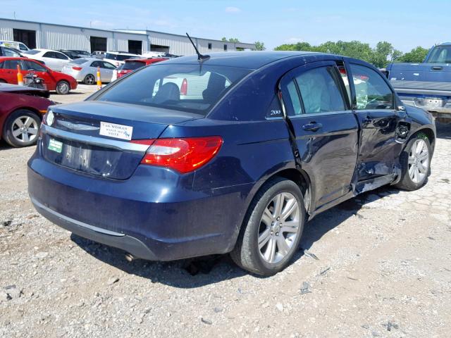 1C3CCBBB0DN547118 - 2013 CHRYSLER 200 TOURIN BLUE photo 4