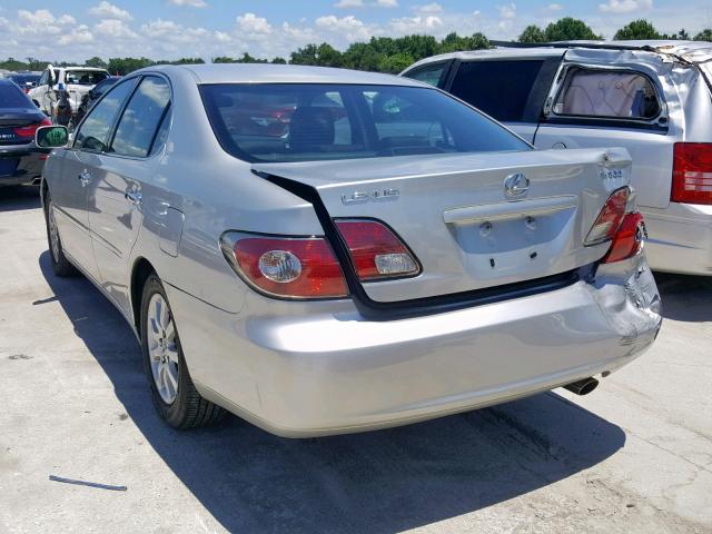 JTHBF30G030141868 - 2003 LEXUS ES 300 SILVER photo 3