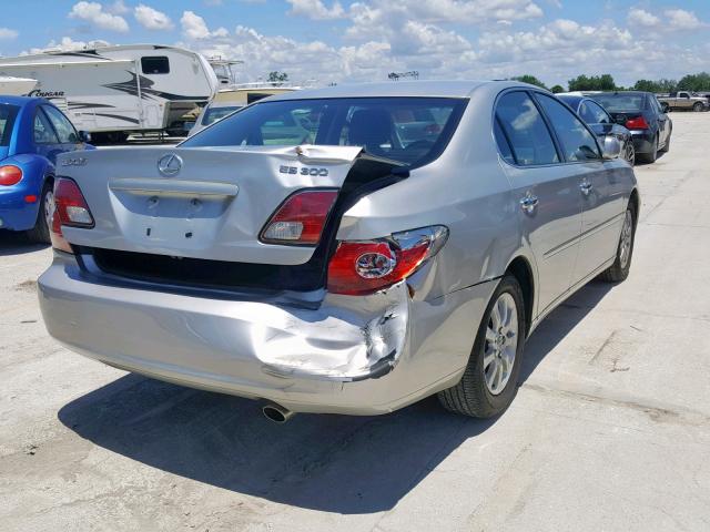 JTHBF30G030141868 - 2003 LEXUS ES 300 SILVER photo 4