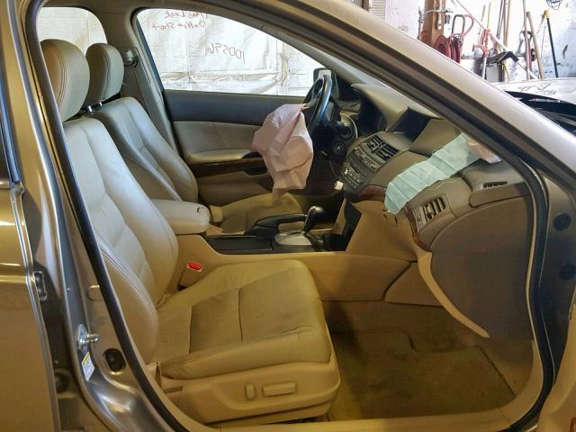 1HGCP368X9A023849 - 2009 HONDA ACCORD EXL GOLD photo 5