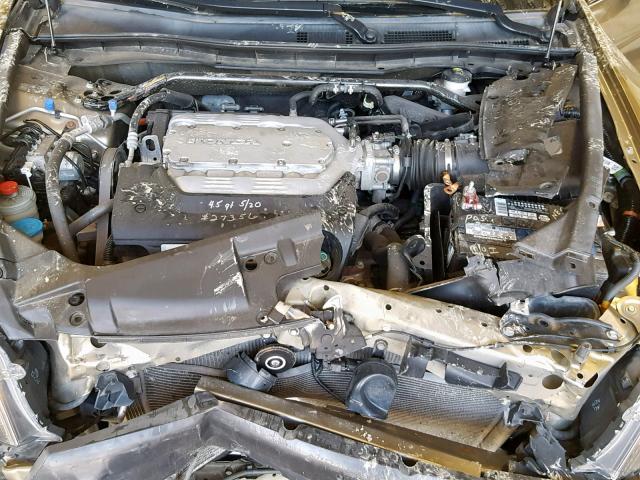 1HGCP368X9A023849 - 2009 HONDA ACCORD EXL GOLD photo 7