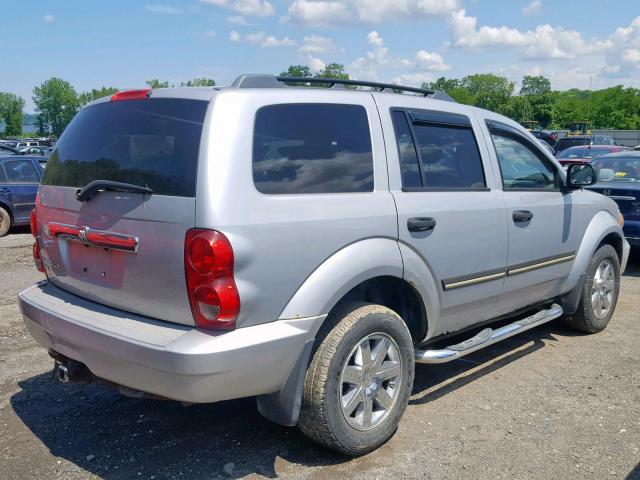 1D8HB48N67F513623 - 2007 DODGE DURANGO SL GRAY photo 4