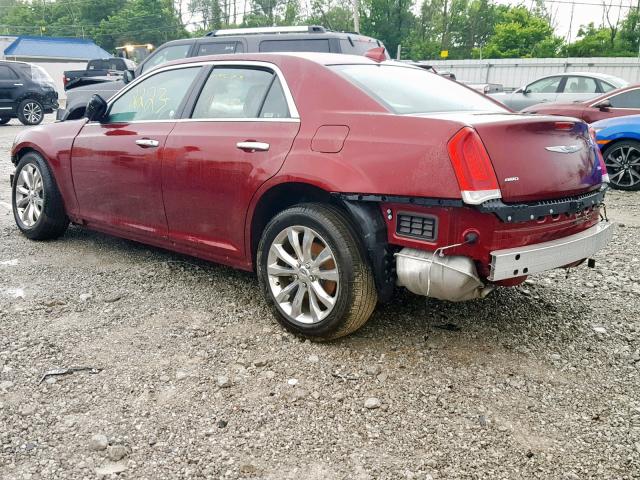 2C3CCAKG9KH566424 - 2019 CHRYSLER 300 LIMITE BURGUNDY photo 3