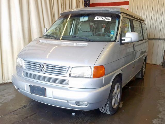 WV2NB47022H085751 - 2002 VOLKSWAGEN EUROVAN MV SILVER photo 2