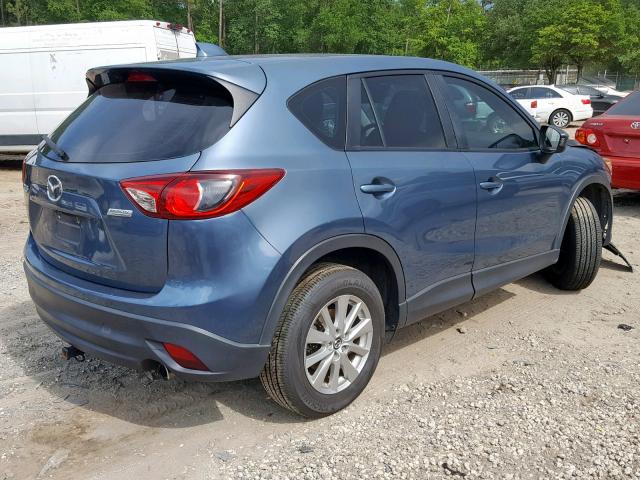 JM3KE2BE5E0399937 - 2014 MAZDA CX-5 SPORT BLUE photo 4