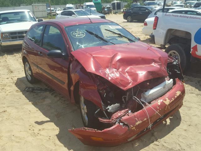 2FAFP31353R110081 - 2003 FORD FOCUS ZX3 BURGUNDY photo 1