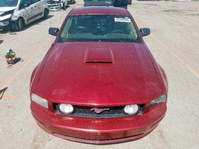 1ZVFT82H575217217 - 2007 FORD MUSTANG GT RED photo 9