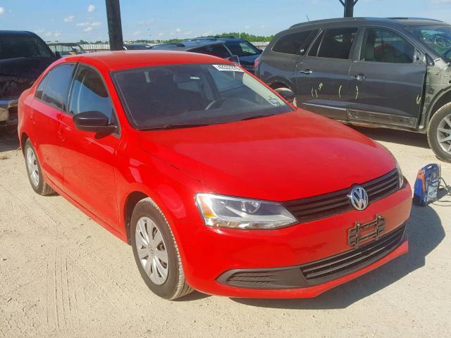 3VW2K7AJ9EM329297 - 2014 VOLKSWAGEN JETTA BASE RED photo 1