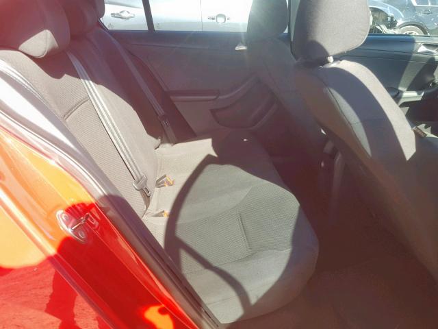 3VW2K7AJ9EM329297 - 2014 VOLKSWAGEN JETTA BASE RED photo 6