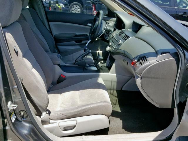 1HGCP26459A050545 - 2009 HONDA ACCORD LXP GRAY photo 5