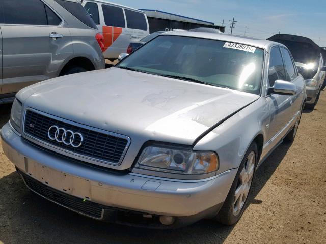 WAUGU54D01N012017 - 2001 AUDI S8 QUATTRO SILVER photo 2