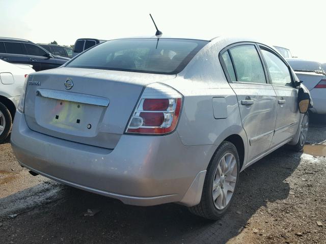 3N1AB6AP6AL626060 - 2010 NISSAN SENTRA 2.0 SILVER photo 4