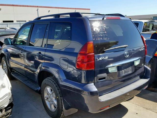 JTJBT20X240034873 - 2004 LEXUS GX 470 BLUE photo 3