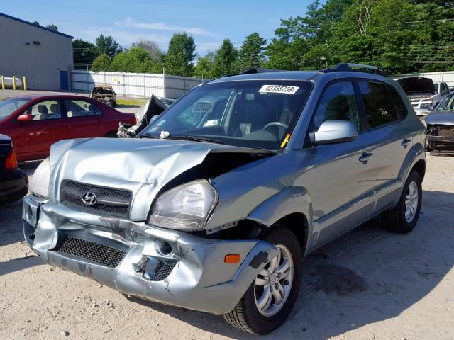 KM8JN72D67U495740 - 2007 HYUNDAI TUCSON SE BLUE photo 2