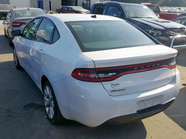 1C3CDFBA0DD157833 - 2013 DODGE DART SXT WHITE photo 3