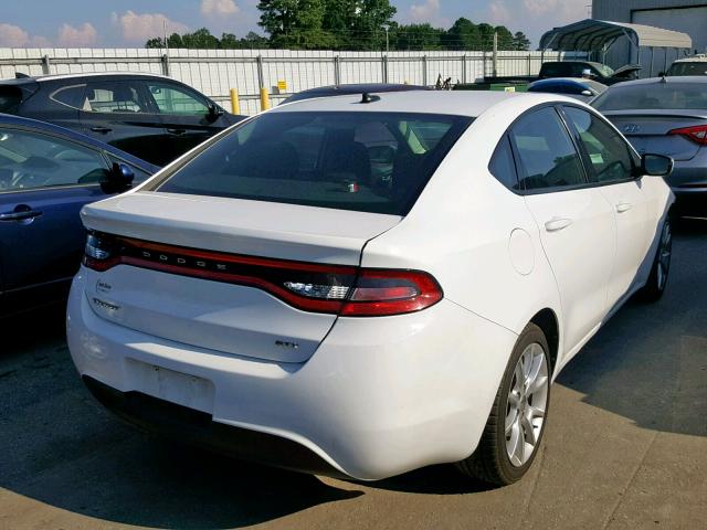 1C3CDFBA0DD157833 - 2013 DODGE DART SXT WHITE photo 4