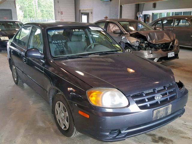 KMHCG45C15U665424 - 2005 HYUNDAI ACCENT GL GRAY photo 1