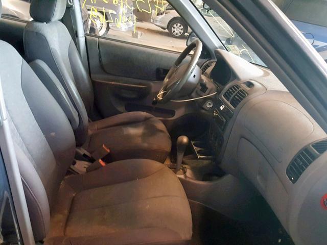 KMHCG45C15U665424 - 2005 HYUNDAI ACCENT GL GRAY photo 5