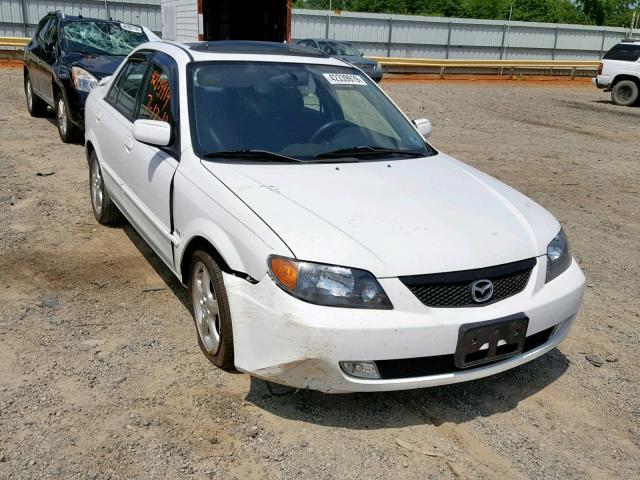 JM1BJ226221587074 - 2002 MAZDA PROTEGE DX WHITE photo 1