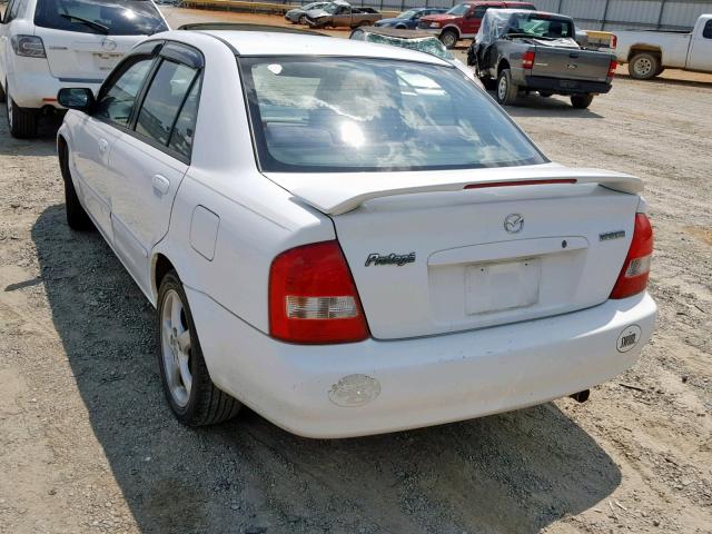 JM1BJ226221587074 - 2002 MAZDA PROTEGE DX WHITE photo 3