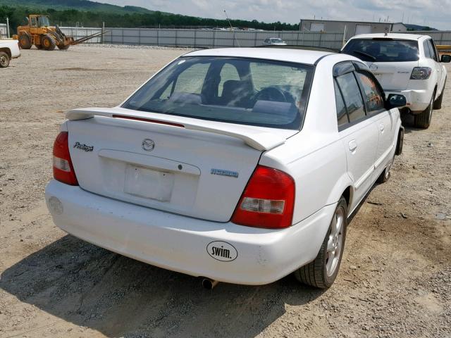 JM1BJ226221587074 - 2002 MAZDA PROTEGE DX WHITE photo 4