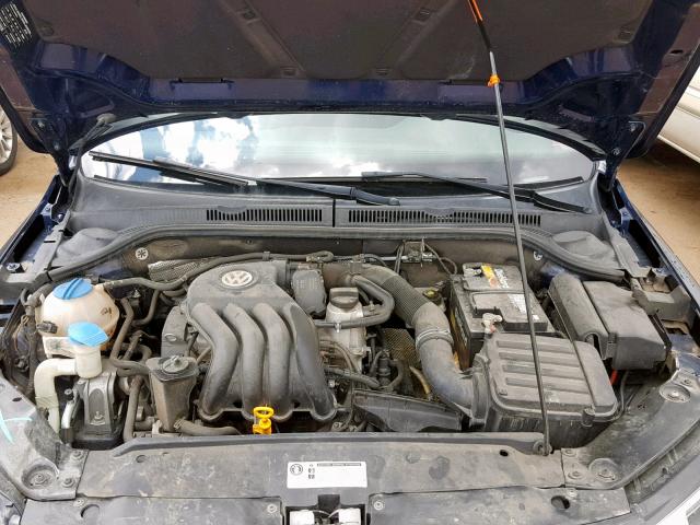 3VW2K7AJ7BM104985 - 2011 VOLKSWAGEN JETTA BASE 蓝色 照片 7