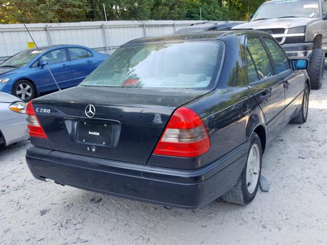 WDBHA28E6VF478583 - 1997 MERCEDES-BENZ C 280 BLACK photo 4