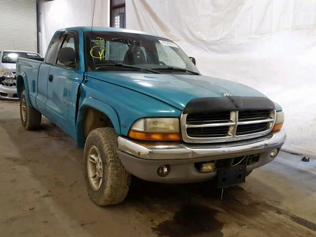 1B7GG23Y2VS244025 - 1997 DODGE DAKOTA TURQUOISE photo 1